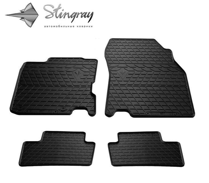 

Резиновые коврики на Рено Каджар 2015- Renault Kadjar 2015- Stingray, Черный