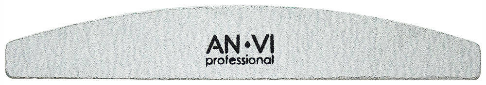 

Пилочка для ногтей ANVI Professional серая полукруглая 180/180 (9588Gu)