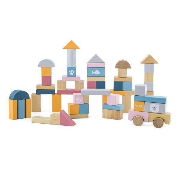 

Деревянные кубики Viga Toys PolarB Пастельные блоки, 60 шт., 2,5 см (44010)