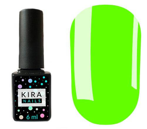 

Гель лак Kira Nails (Кира Наилс) 6 ml, 124 неоновый салатовый