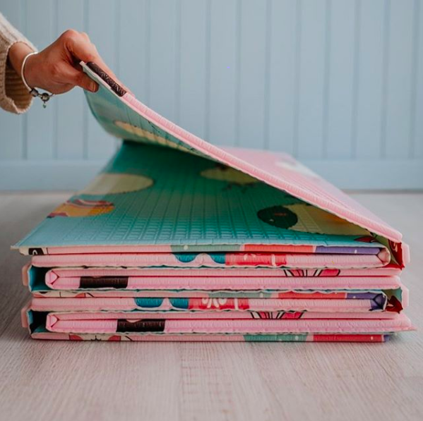 

Детский игровой термоковрик "Пандочки", двусторонний, складной, водонепроницаемый, для малышей