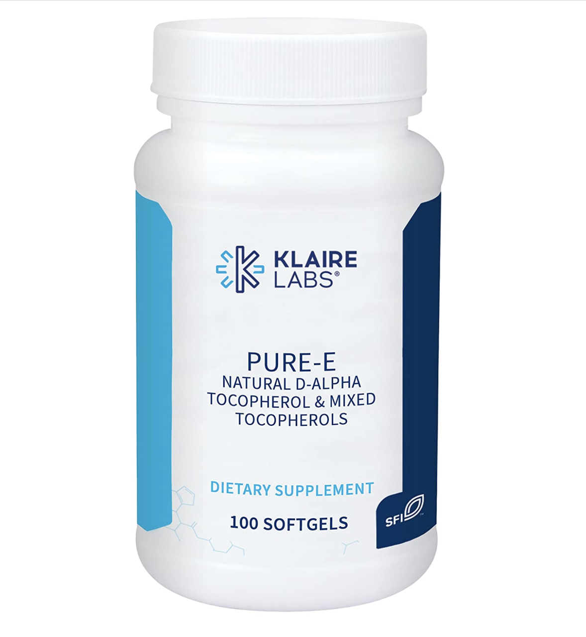 

Klaire Pure-E Natural D-Alpha & Mixed Tocopherols / Витамин Е 100 капс