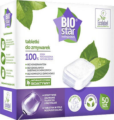 

Таблетки для посудомойки BIOstar, 50шт. (Польша)