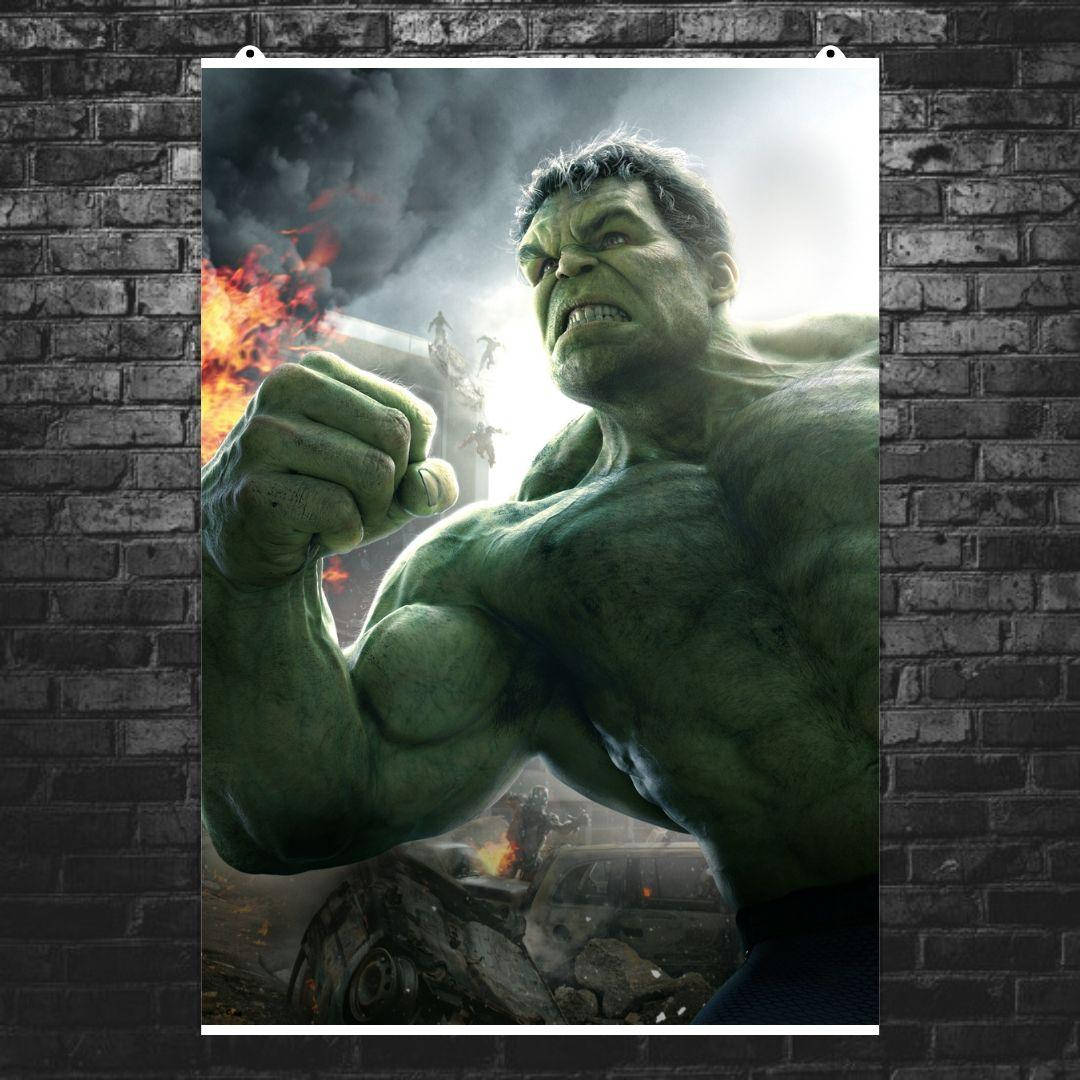 

Постер "Халк". Hulk, Эра Альтрона, Мстители, Марвел. Размер 42x30см (A3). Полуглянец
