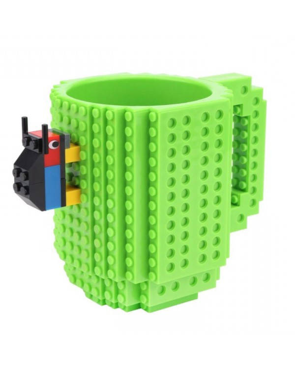 

Кружка LEGO + набор кубиков (цвет зеленый), Зелёный