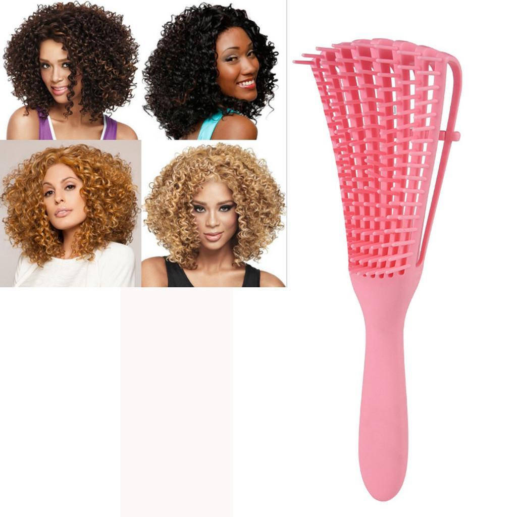 

Расческа профессиональная расчесывающая афро-американские кудри silicone comb 201260