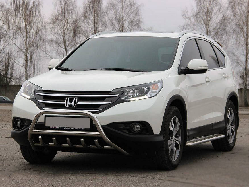 

Передняя защита WT003 (нерж.) для Honda CRV 2012-2016 гг.