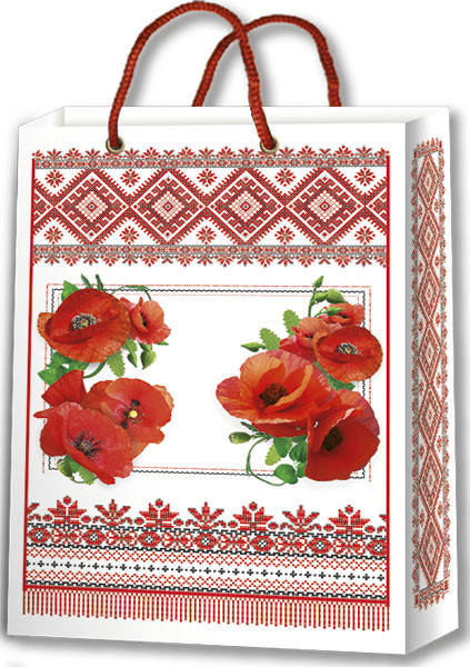 

Подарочный пакет № 113 "Маки" (240х340х88)