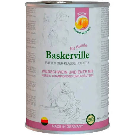 

Baskerville HF Holistic Кабан і качка з гарбузом для собак, 400g