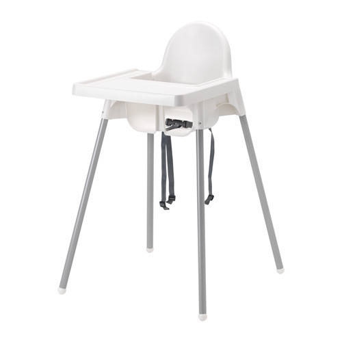 

Стульчик для кормления со столешницей IKEA ANTILOP белый/серебристый 290.672.93, Серый