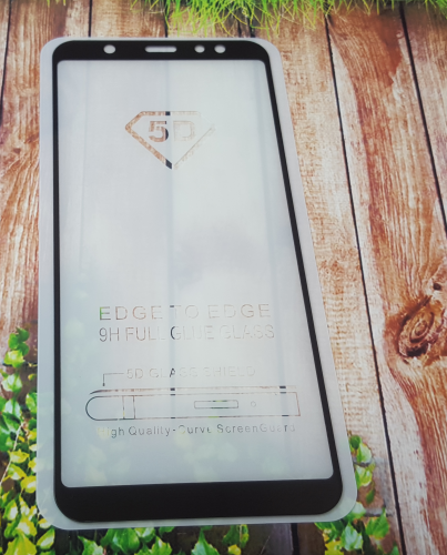 

Защитное стекло дисплея для Samsung A605, A6+ 2018 (закаленное стекло) 9D, черное, Черный