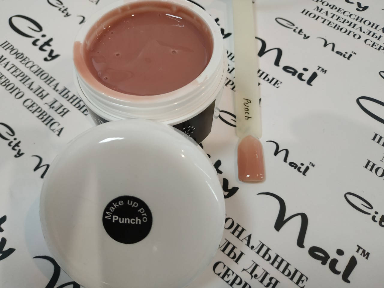 

Камуфлирующий гель Make up pro Punch ТМ CityNail 15 мл, Розовый