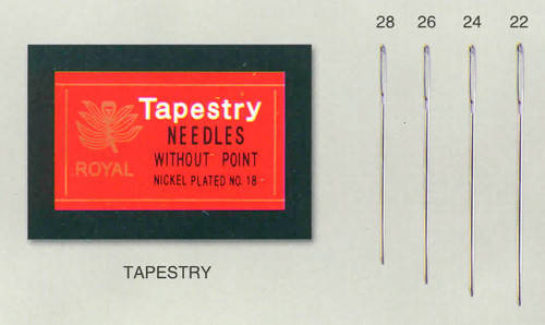 

Tapestry 24 (25шт) Набор гобеленовых игл для вышивания Royal (Япония)