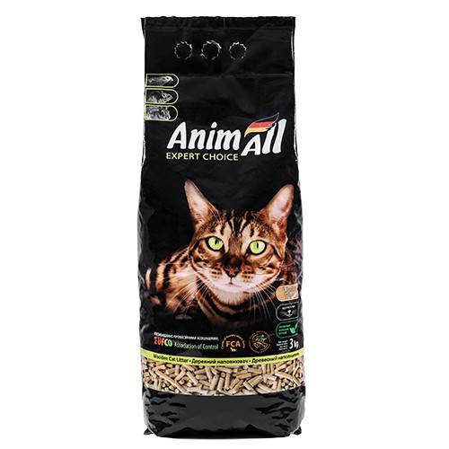 

Древесный наполнитель New AnimAll 3 кг для кошек