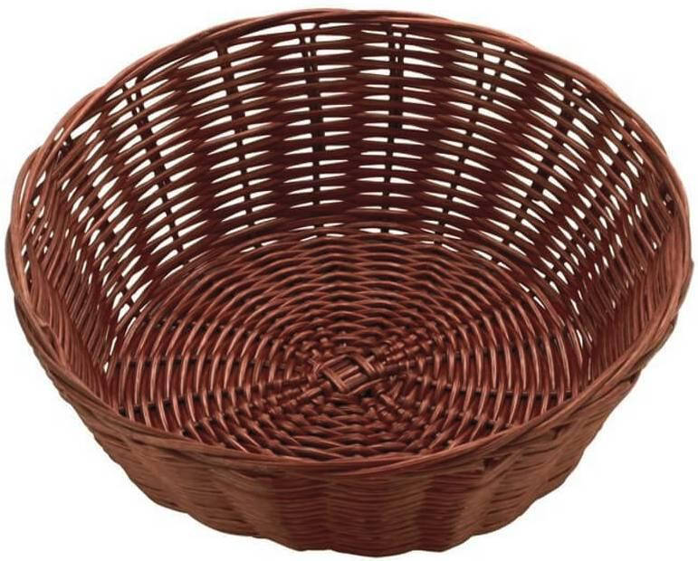 

Корзина круглая 23х7см из полиротанга FoREST, Коричневый