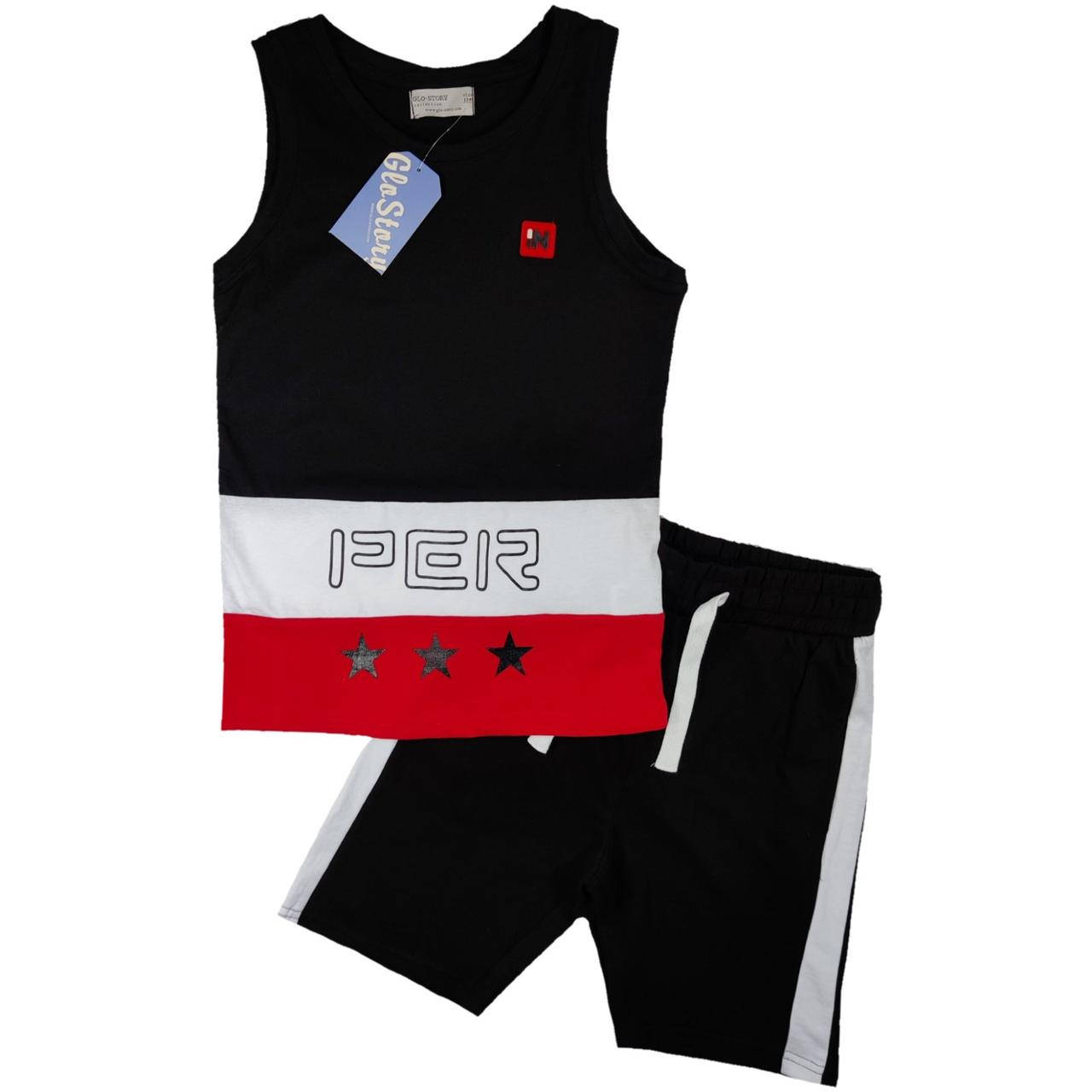 

Костюм трикотажный майка-+шорты для мальчиков 134,140,146,152,158,164 164