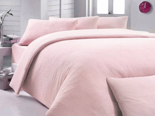 

Постельное белье махровое Maison D'or Jakarli 200x220см, Розовый