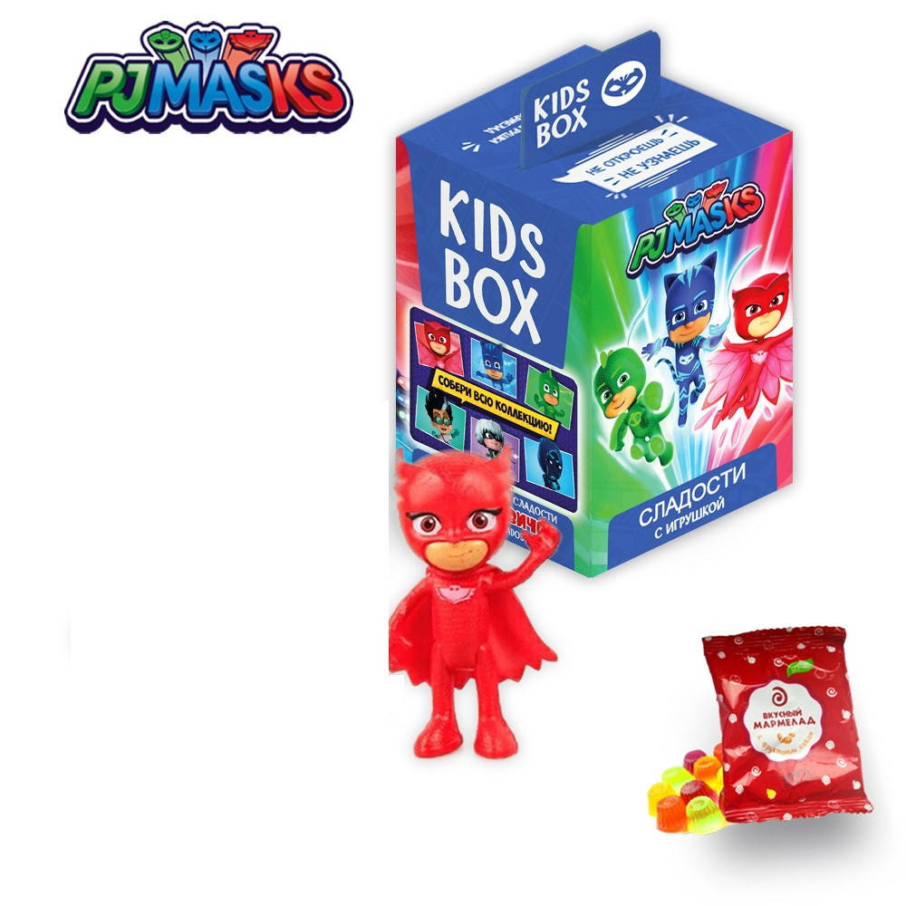 

Sweet Box Герои в масках мармелад в коробочке с игрушкой PJ Mask