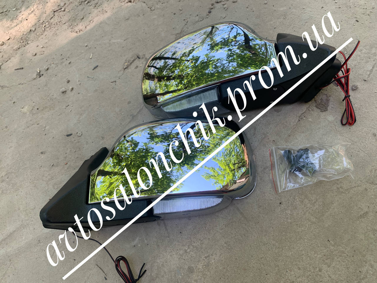 

Боковые зеркала на ВАЗ 2104 2105 2107 хром хромированные с повторителем поворота VITOL 3Б-3107 CHROME