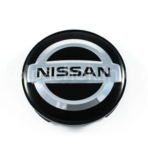 

Колпачок на диски Nissan черный/хром лого (59мм)