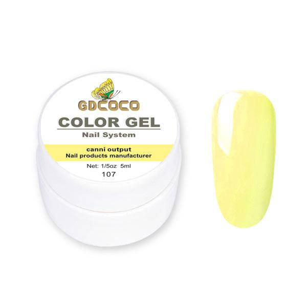 

Гель-краска GDСосо Color Gel 107 Лимонный 5 ml