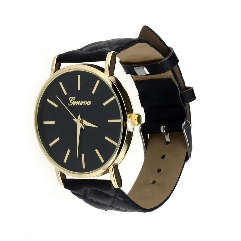 

Часы женские наручные кварцевые Geneva с кожаным браслетом