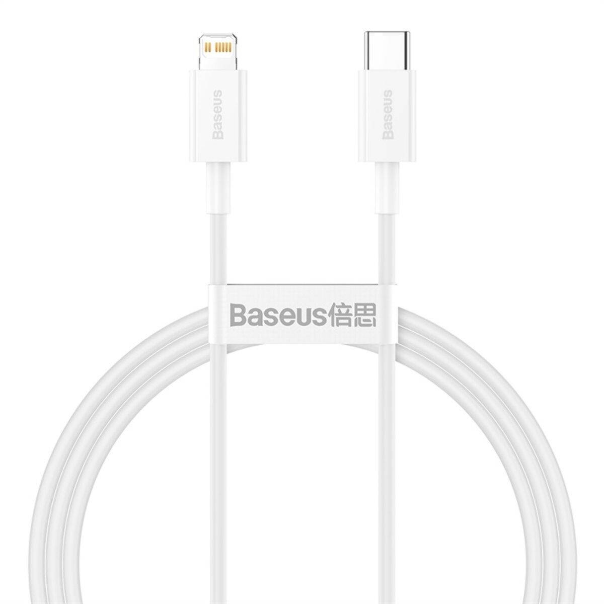 

Кабель Baseus Superior Series Type-C to IP PD 20W 1m White, Белый