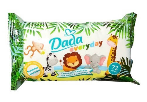 

Детские влажные салфетки Sensitive Dada Everyday 72 шт