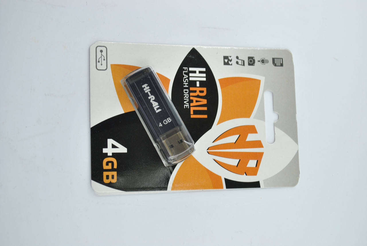 

Флеш-накопитель Usb 4Gb Hi-Rali Stark series Black, Черный