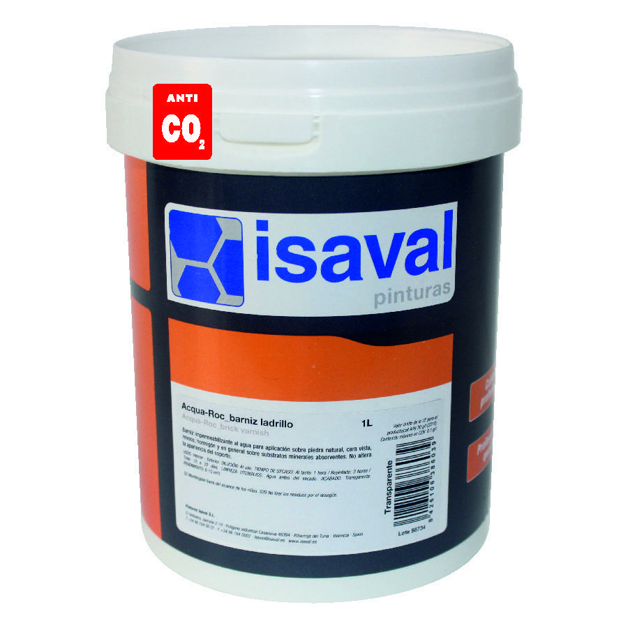 

Лак для камня на водной основе Аква-Рок 1л ISAVAL фасадный гидроизоляционный прозрачный