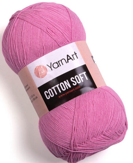 

Пряжа Cotton soft-20, Розовый