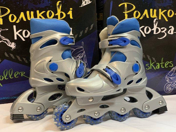 

Ролики X-ROAD PW120 раздвижные синие, размер L (39-42) Детские роликовые коньки