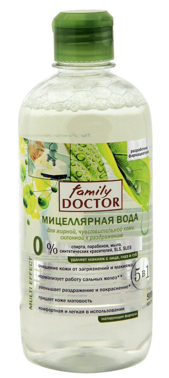 

FD мицеллярная вода для жирной, чувствительной кожи, склонной к раздражениям, 500мл