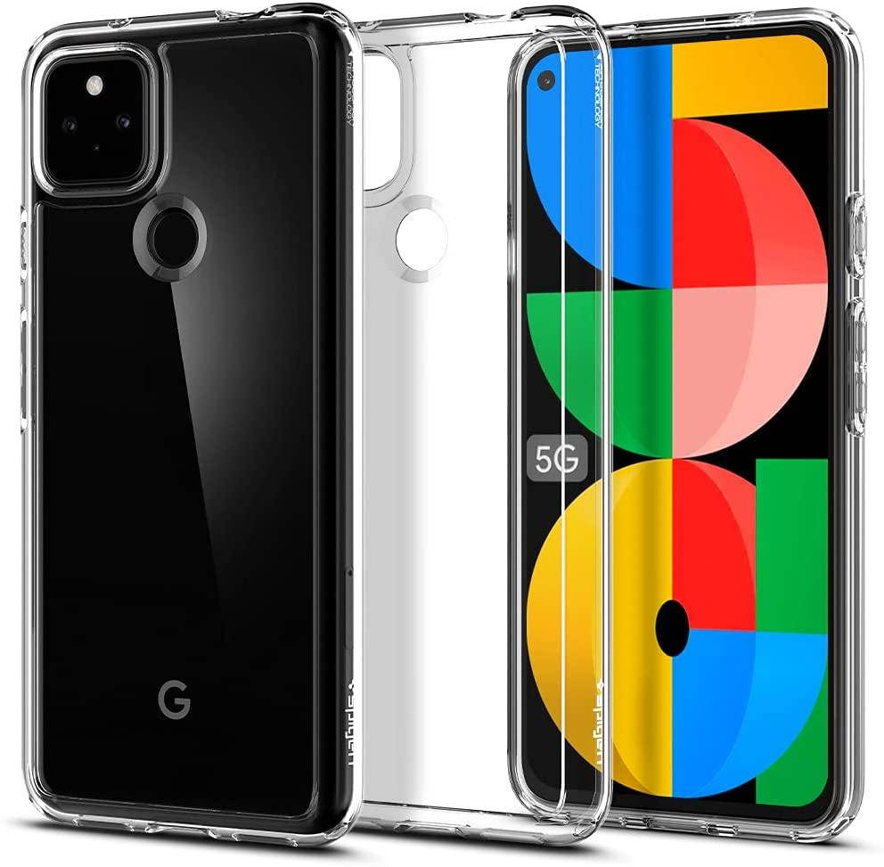 

Чехол Spigen для Google Pixel 5a 5G - Ultra Hybrid - Crystal Clear (ACS02909), Прозрачный