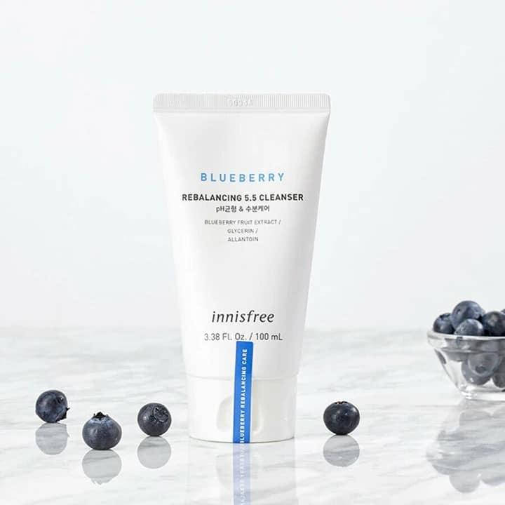 

Балансирующая пенка для умывания с экстрактом черники Innisfree Blueberry Rebalancing 5.5 Cleanser, 100 мл