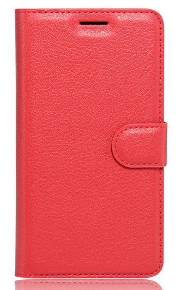 

Кожаный чехол-книжка для Samsung Galaxy J8 2018 J810 красный
