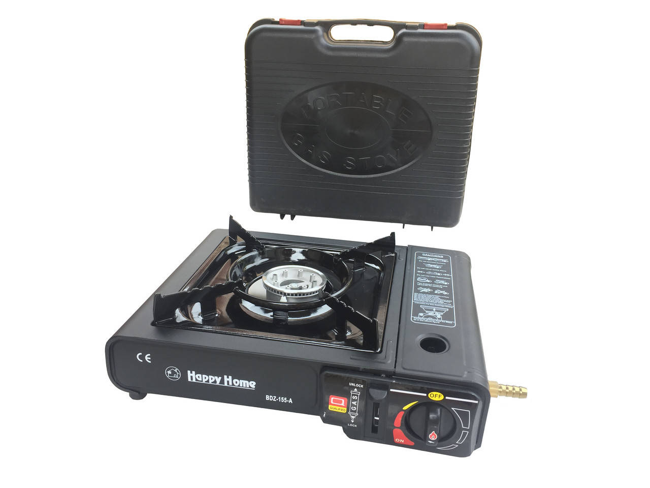 

Портативная газовая плита "Happy Home" с адаптером в пластиковом кейсе