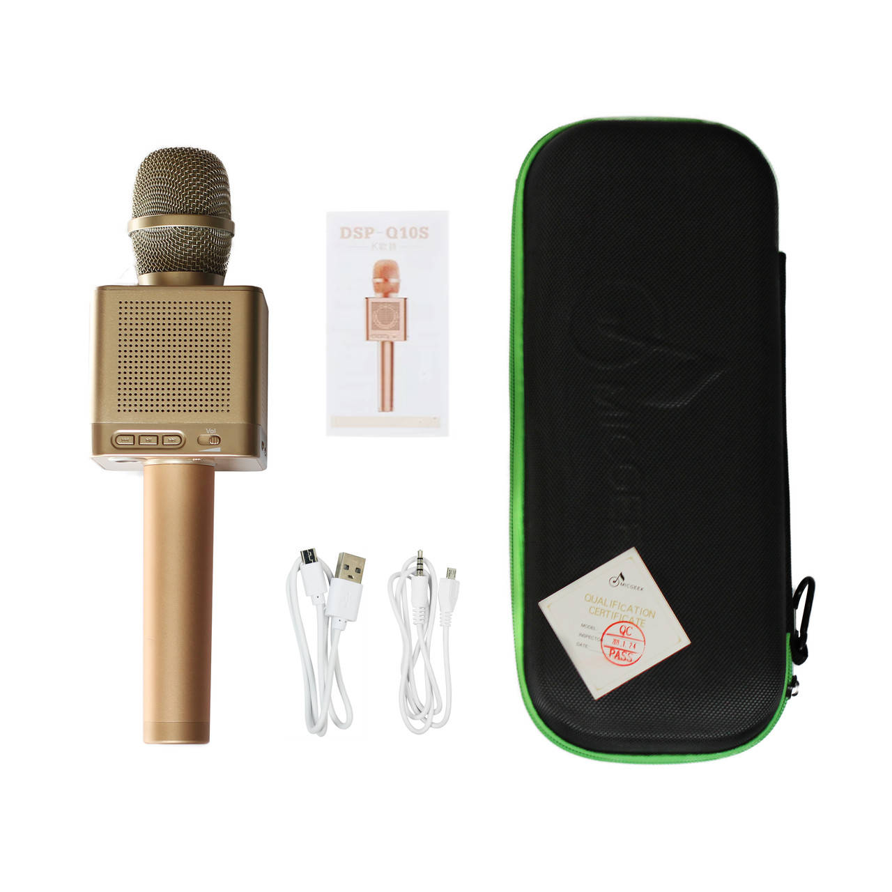 

Караоке микрофон MicGeek Q10s+ Оригинал Золотой