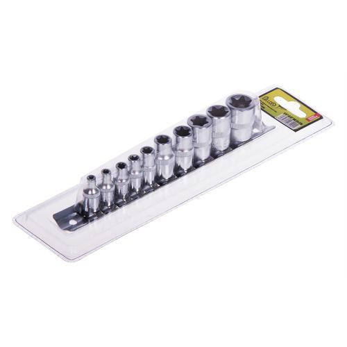 

Alloid. Набор торц головок внешний торкс 1/4"-3/8"DR Е4-Е18, 10предм. (НГЕ-418Б)