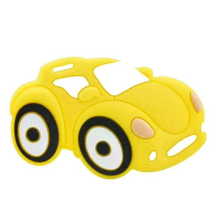 

Гоночная машинка грызунок (прорезыватель) для зубов силиконовый Жёлтый