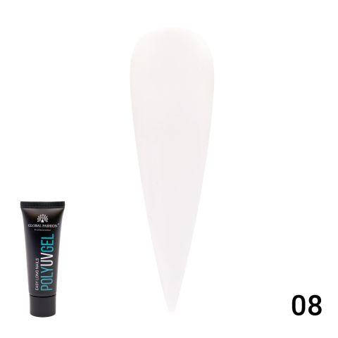 

Acryl gel (поли гель) Global Fashion №8 , 30 мл (снежно-белый)