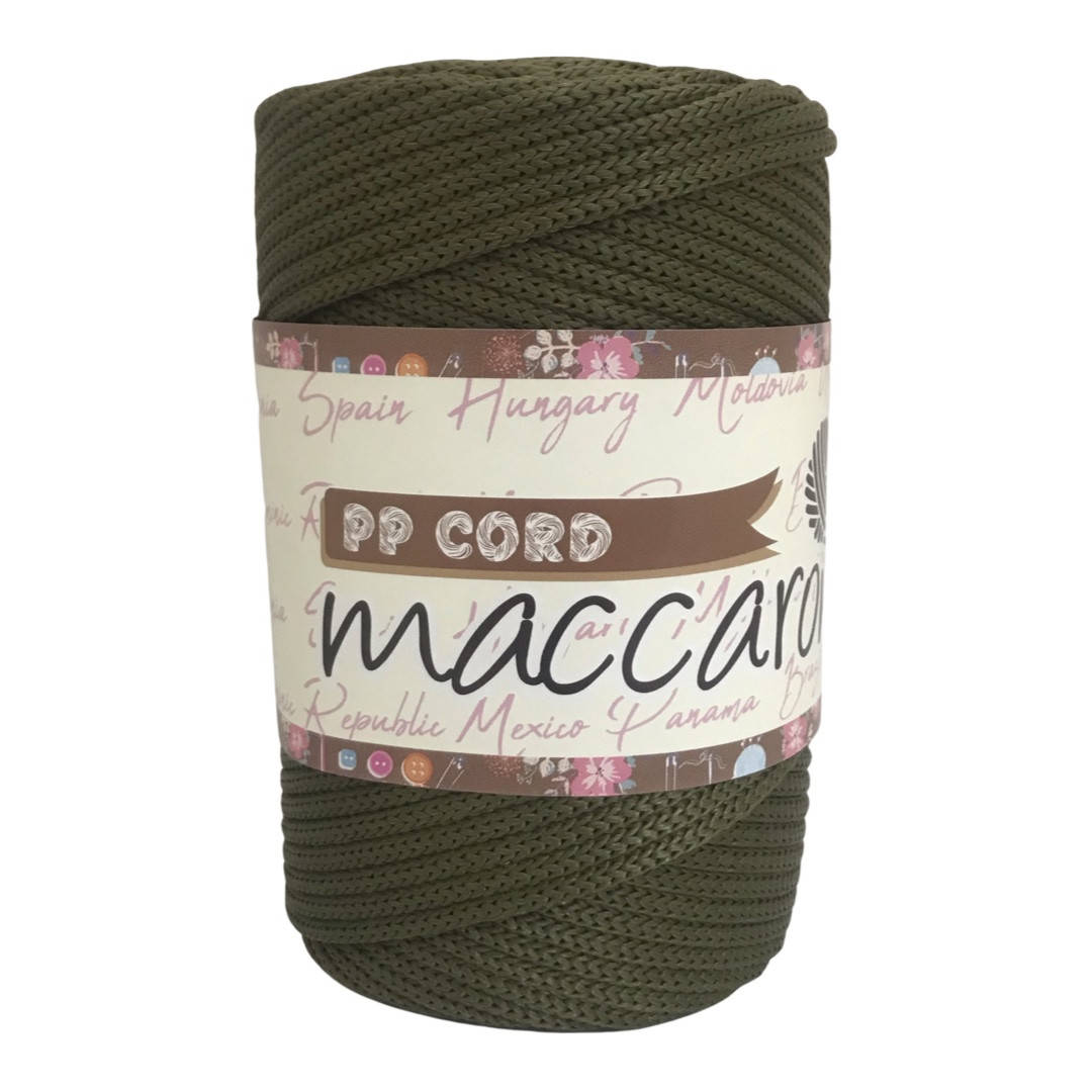 

Полипропиленовый шнур Maccaroni PP Cord 5 mm ,оливка, Оливковый