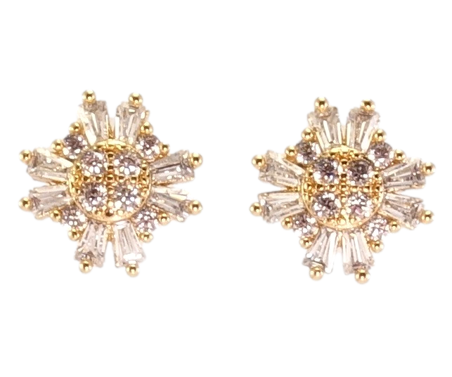 

Серьги Xuping Позолота 18K гвоздики (пусеты) "Кристальные звезды"