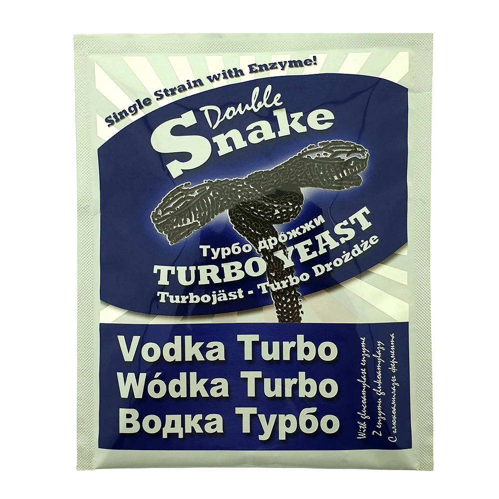 

Сухие турбо дрожжи Double Snake Vodka Turbo