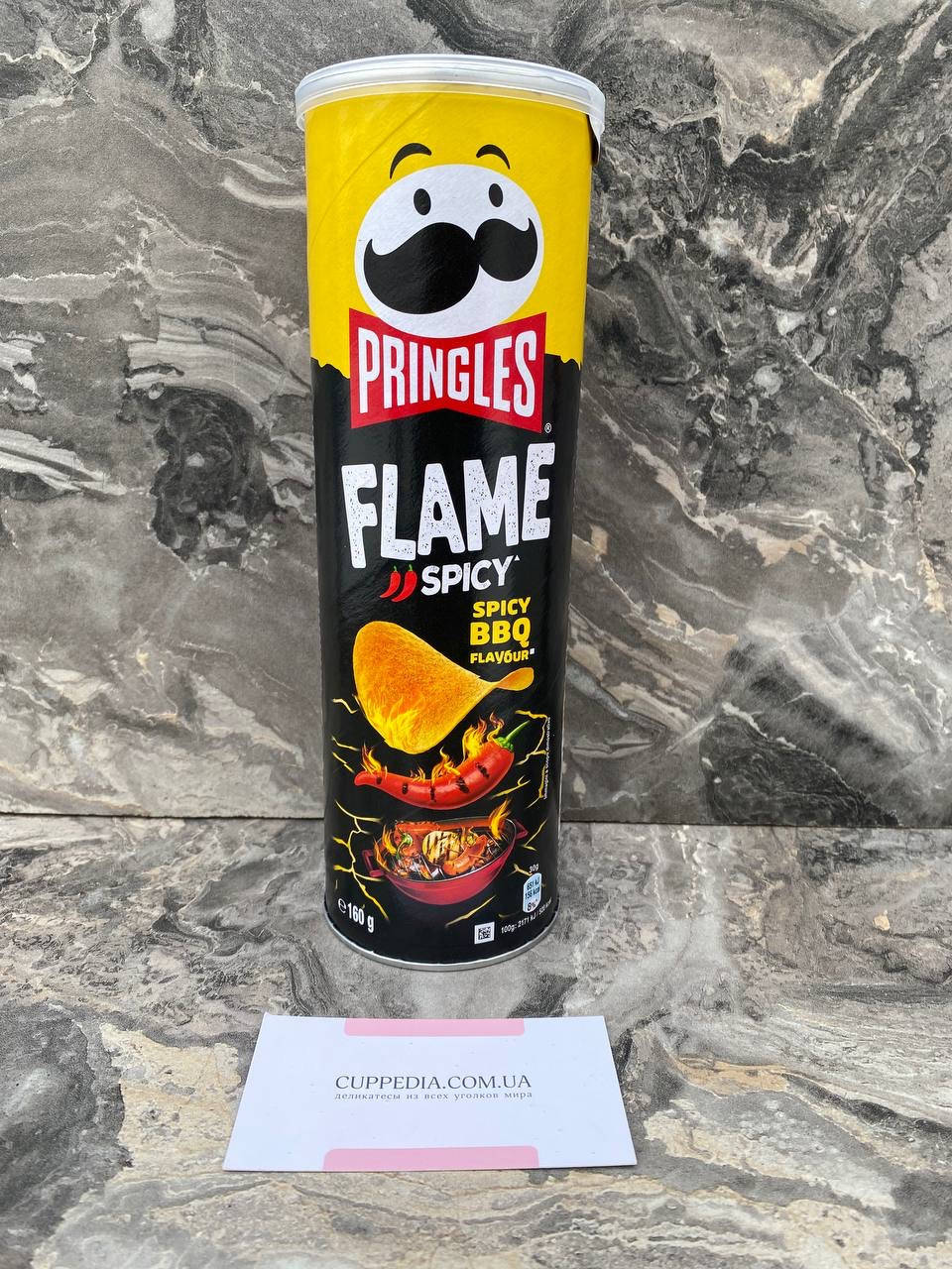 

Чипсы Pringles Flame spicy Bbq 160 грм