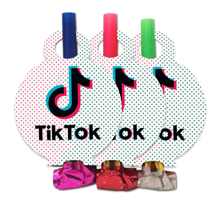 

Язычок - гудок карнавальный " Тик Ток " , 6 шт в уп