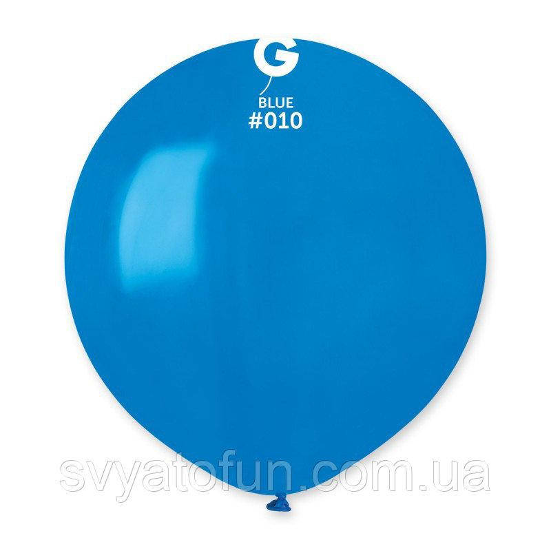 

Латексный воздушный шарик 19" пастель 10 синий 1шт Gemar