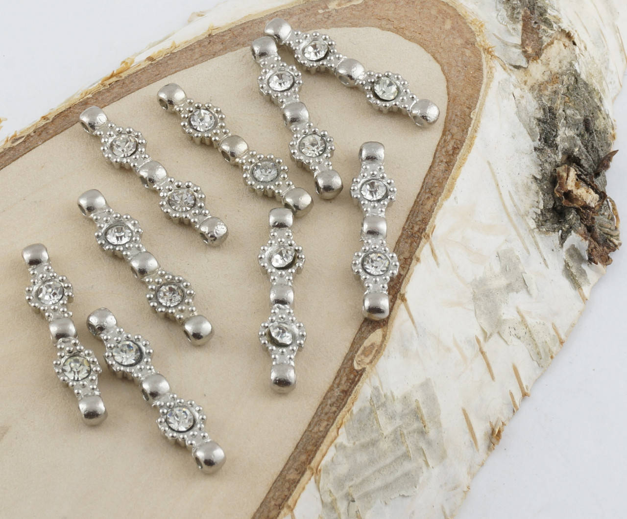 

Разделитель на три нитки серебро 30 мм