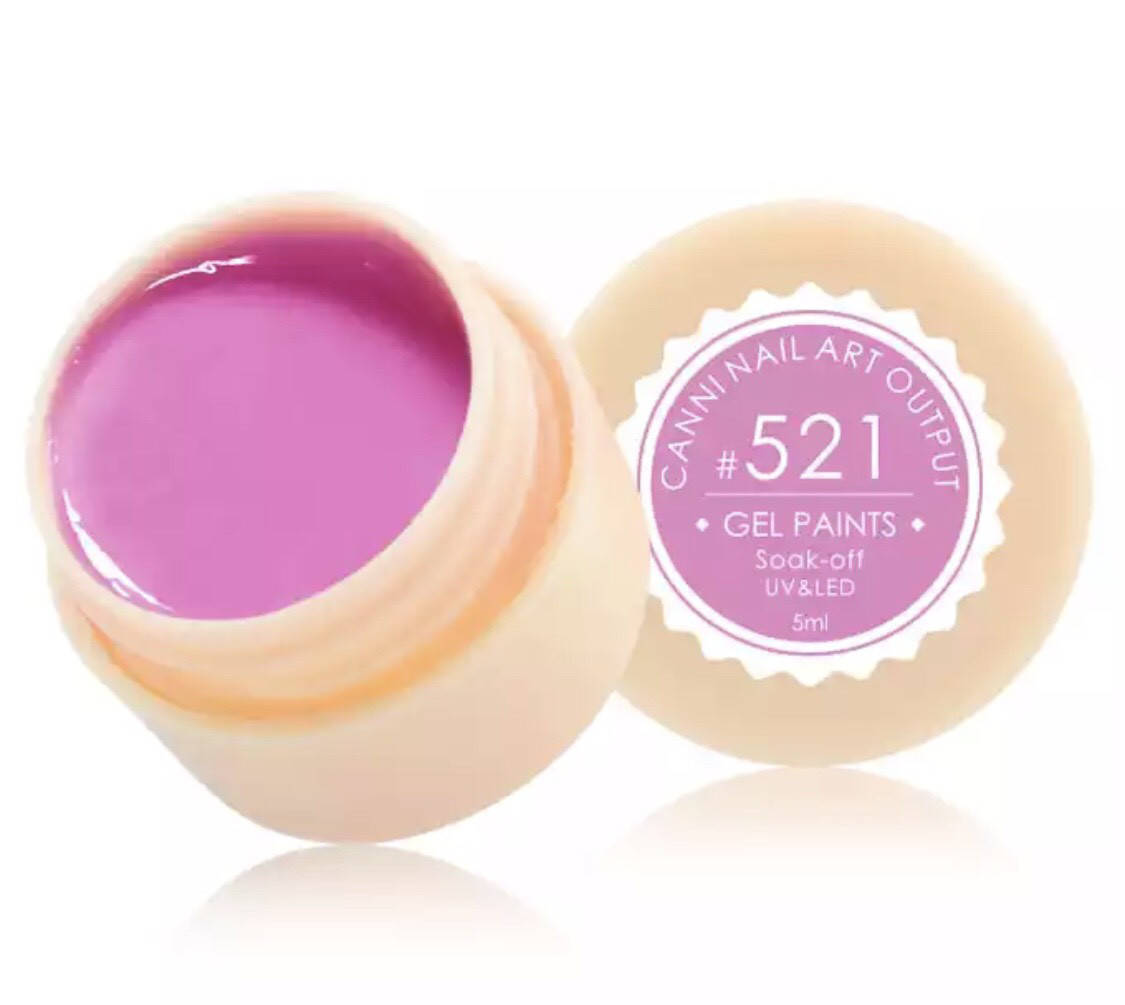 

Гель-краска CANNI 521 (светлая фуксия), 5 мл