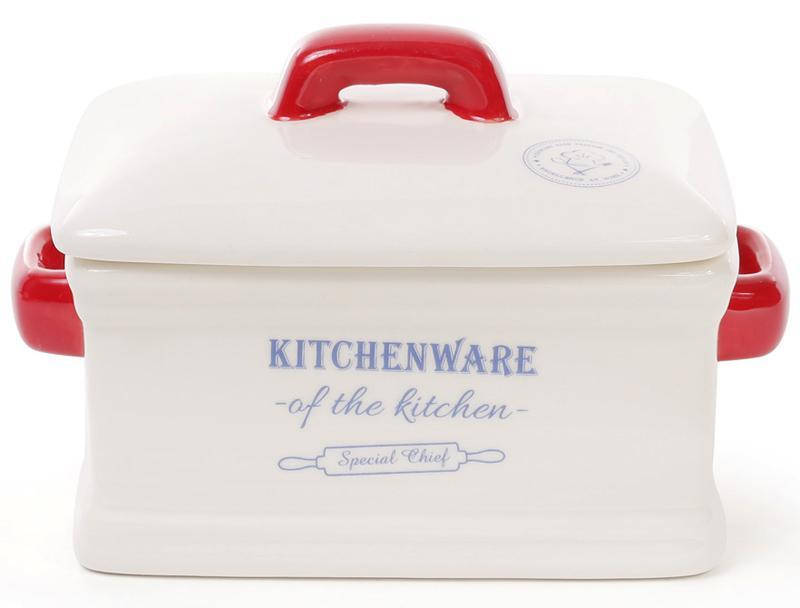 

Сирниця (паштетниця) керамічна Red&Blue 16.4х10.5х10.2см, Красный